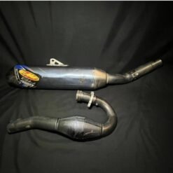 FMF Factory 4.1 Ti Exhaust Muffler Anodized and Header - Kawasaki KX450F 2012-2015 Complete