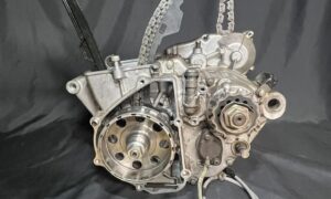 2020 17-20 Kawasaki KX250F Engine Crank Case Bottom End OEM Damaged Case