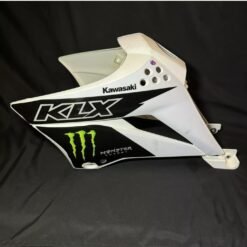 White Kawasaki Plastic Kit for Kawasaki: KLX110 (2010-2021), KLX110L KLX110R RL