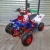 Mini Banshee ATV suspension system close-up