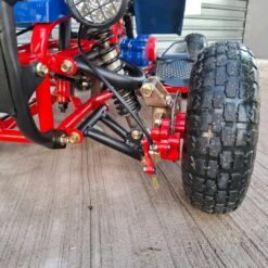 50cc Kids Mini Banshee ATV Mini Banshee ATV suspension system close-up