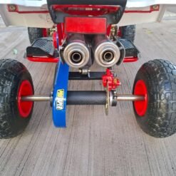 50cc Kids Mini Banshee ATV Mini Banshee ATV suspension system close-up
