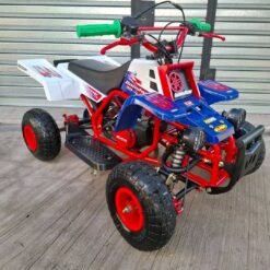 50cc Kids Mini Banshee ATV Mini Banshee ATV suspension system close-up